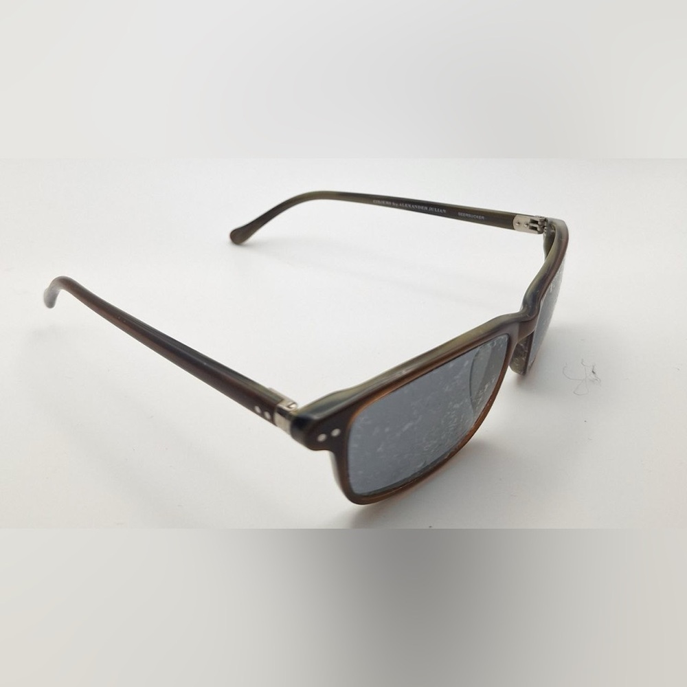 Colours by Alexander Julian Seersucker Brown Oval Sunglasses Frames Only
